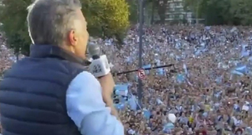 Una multitud apoyó a Macri en la primera marcha del  Sí, se puede