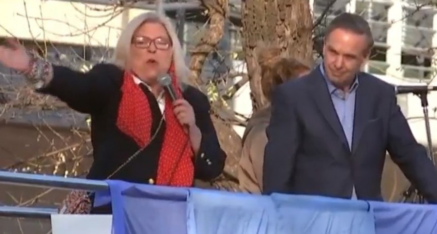 La frase de Elisa Carrió que generó una fuerte reacción en la marcha