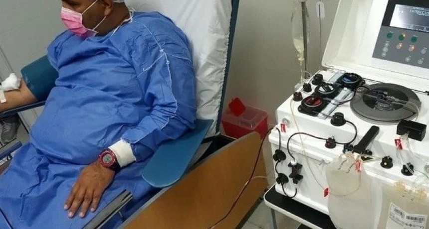 Se realizó con éxito el primer procedimiento de obtención de plasma
