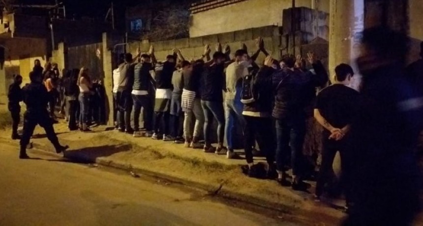 Barrio Eva Perón: realizaron una fiesta clandestina y quedaron todos detenidos