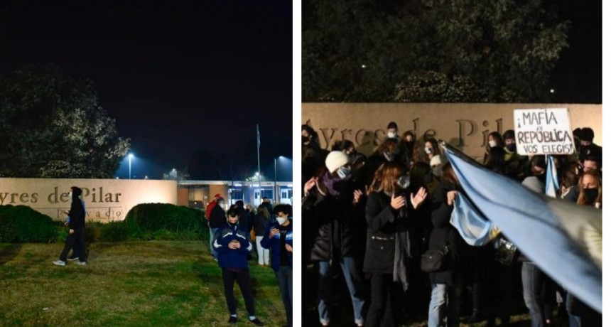 Vecinos del country donde Lázaro Báez iba a cumplir su domiciliaria le impidieron la entrada