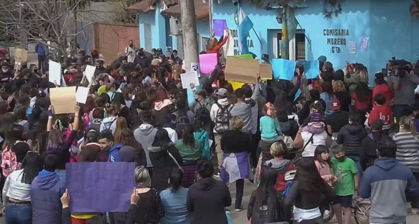 Balas de goma e incidentes durante las protestas por el crimen de Ludmila