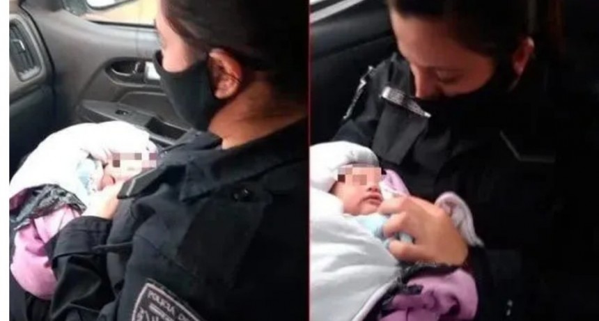 Hallan a una beba en una bolsa y con un cuchillo clavado