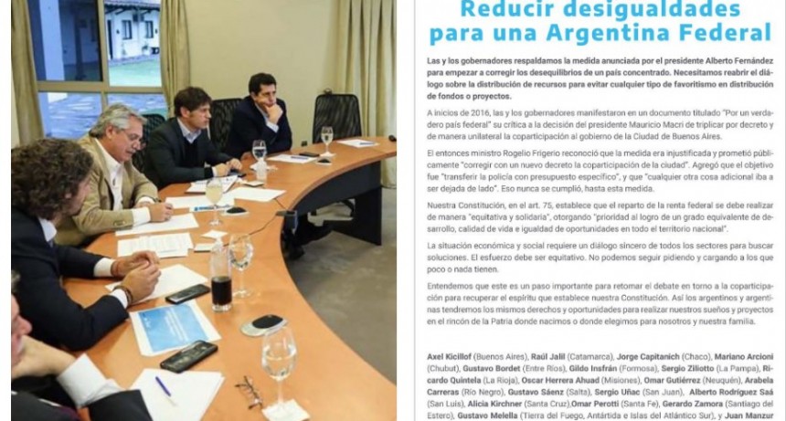 Raúl Jalil junto a otros gobernadores del PJ apoyaron la quita de fondos a Larreta