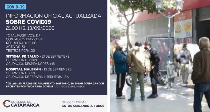 INFORMACION OFICIAL: se han detectado 4 nuevos casos positivos de coronavirus en la provincia