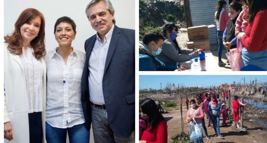 Extensas filas para recibir una leche en polvo en Quilmes