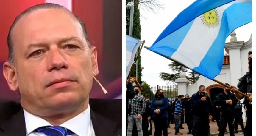 Berni acusó a los efectivos que protestaron en la quinta de Olivos de estar drogados y alcoholizados