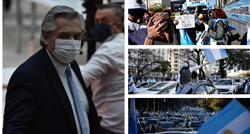 Banderazo: nueva protesta contra el Gobierno en varias ciudades del país y en el exterior