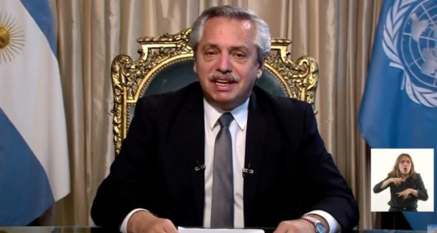 Alberto Fernández habló por primera vez ante la ONU: “De la pandemia nadie se salva solo”