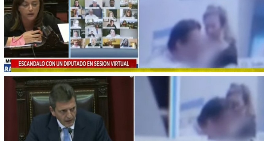 Escándalo en el Congreso: escena sexual de un diputado kirchnerista en pleno debate virtual