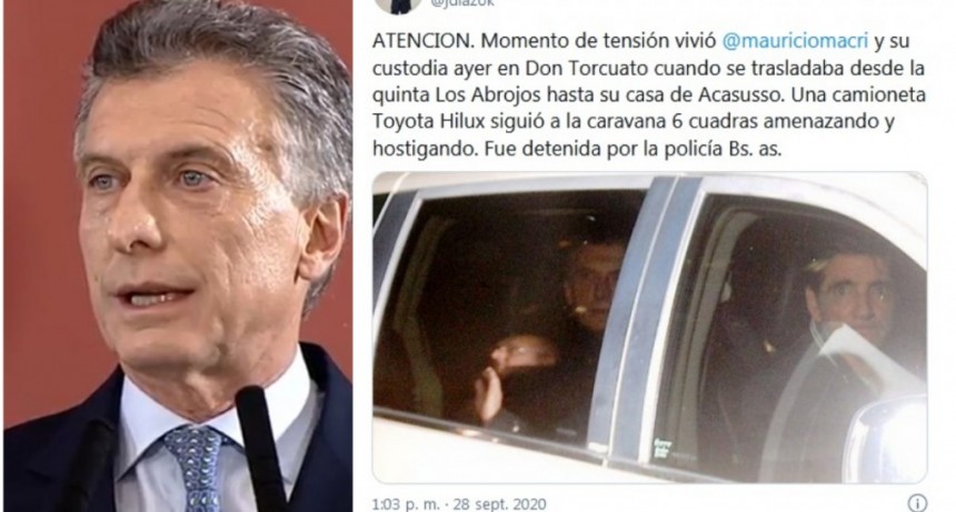 Periodista aseguró que ayer persiguieron y “hostigaron” a Macri camino a su casa