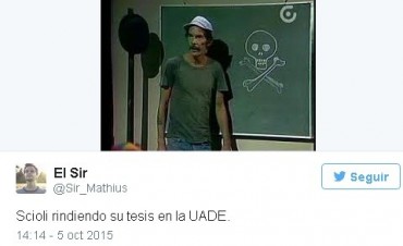 Se burlaron de nuevo de Scioli por el flamante diploma universitario obtenido 