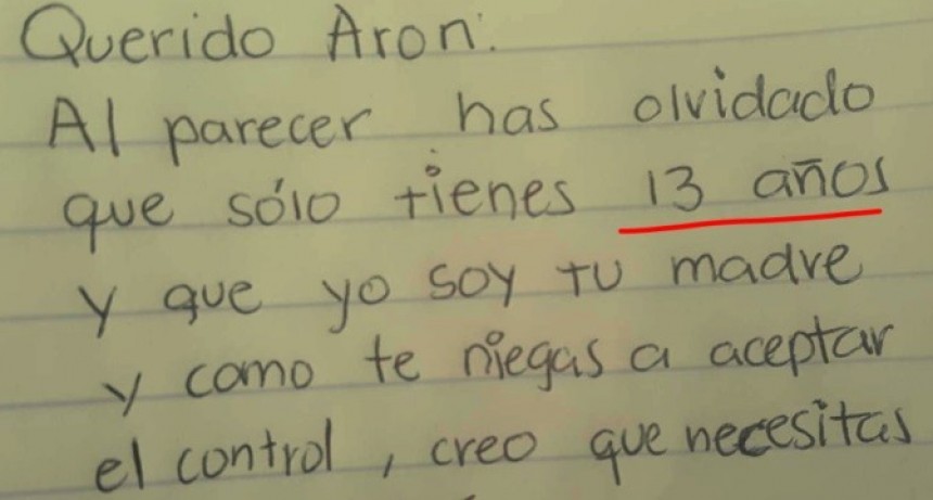 Madre se cansa de su hijo desobediente, su incre&iacute;ble carta es una sensaci&oacute;n en Internet