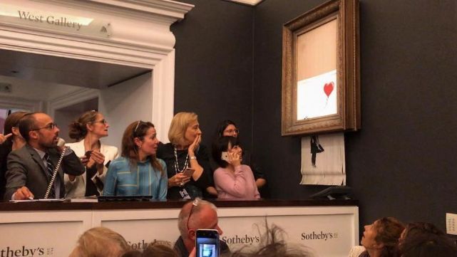 El artista Banksy destruy&oacute; su obra m&aacute;s valiosa luego de subasta millonaria