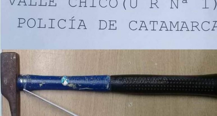 Agredió a su pareja con un martillo y la envió al hospital