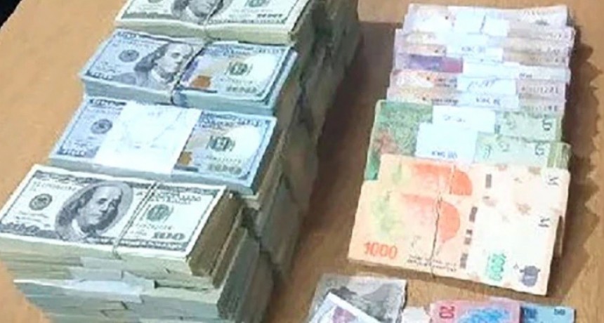 Tenía U$S 590 mil dólares dentro de una caja de vino