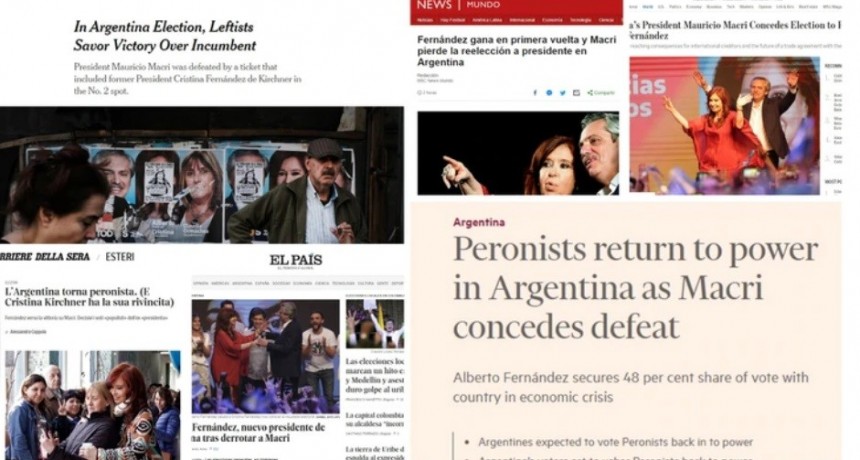 Medios internacionales reflejaron la victoria de Alberto Fernández en las elecciones argentinas