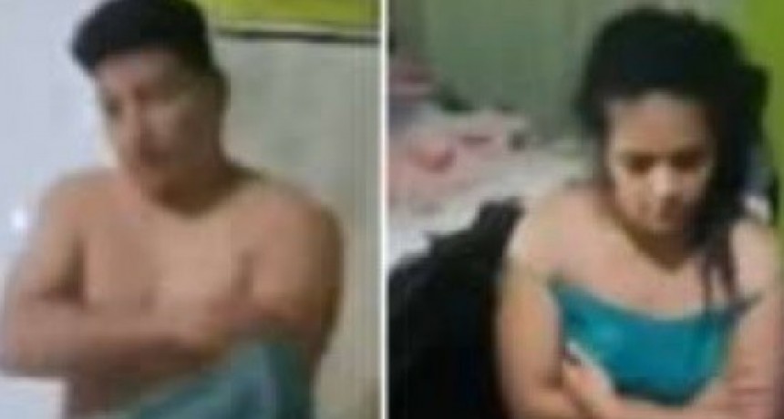 Sorprendió a su marido teniendo sexo con su sobrina y lo escrachó con tremendo video