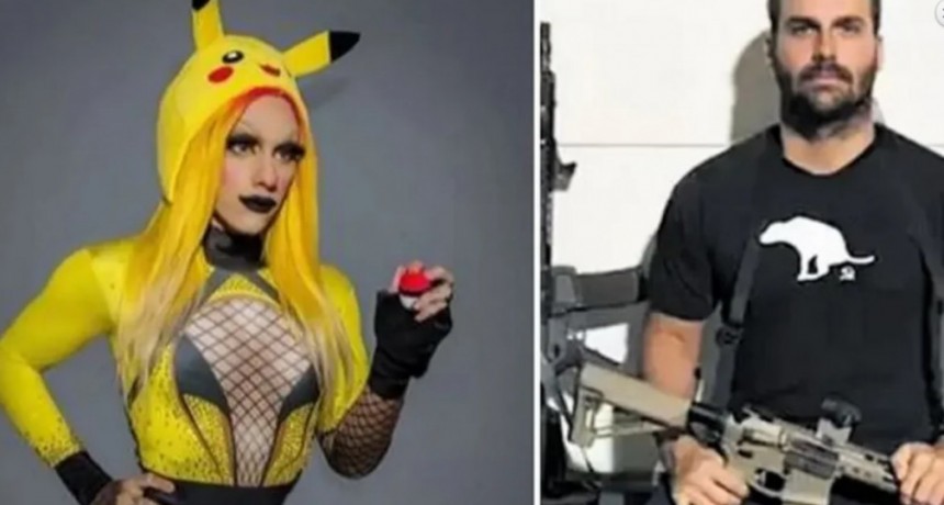 El hijo de Bolsonaro compartió una foto comparándose con el hijo de Alberto Fernández