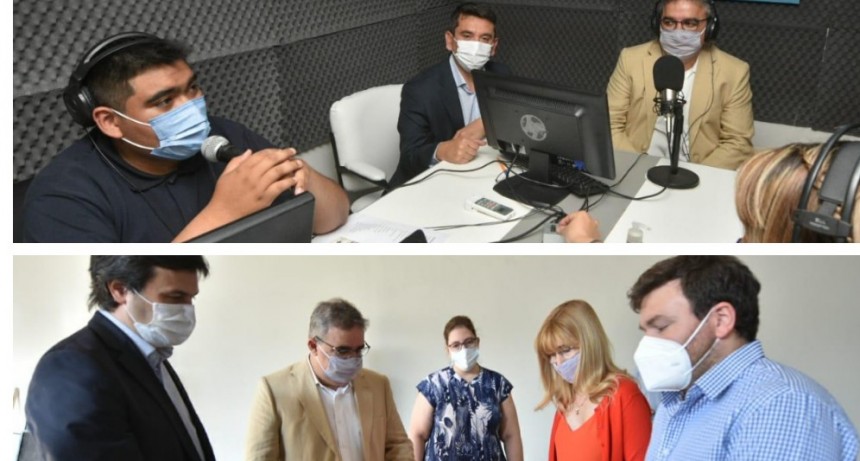 Jalil recorrió el nuevo 911 e inauguró  radio en Fray Mamerto Esquiú