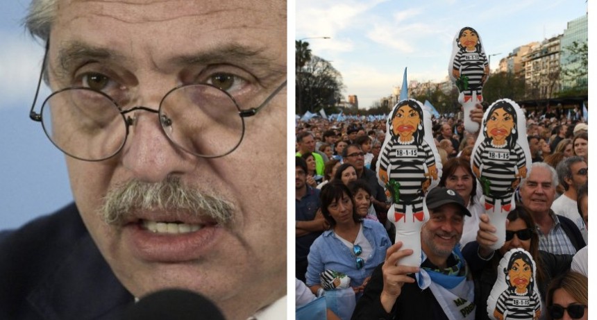 Alberto Fernández, sobre la manifestación en la casa de Cristina Kirchner: “Solo fomenta la grieta”