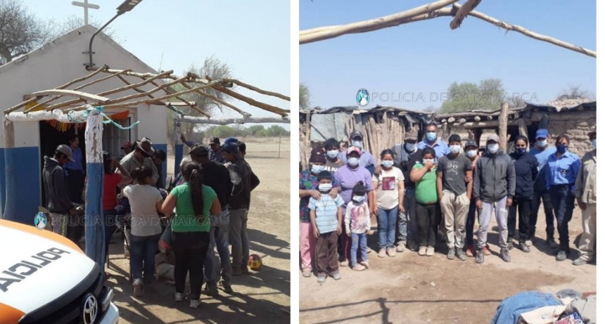 Policías organizaron una campaña solidaria para asistir a familias de escasos recursos en Andalgalá