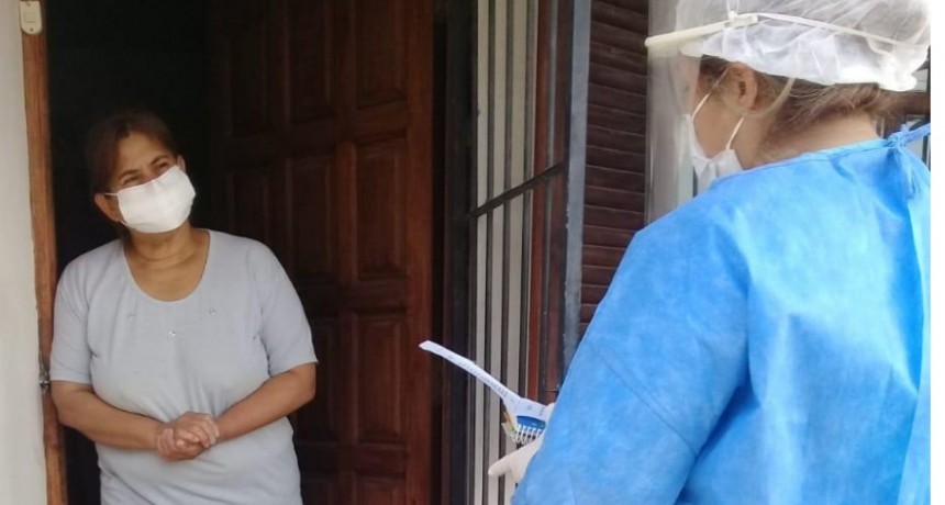 Búsqueda de sintomáticos  de casos positivos en los barrios Eva Perón, Parque Norte y Villa Parque Norte