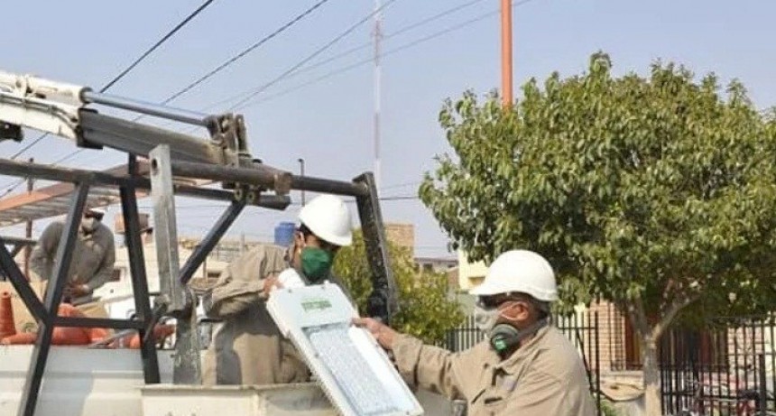 Reconversión a led de alumbrado público en Santa María