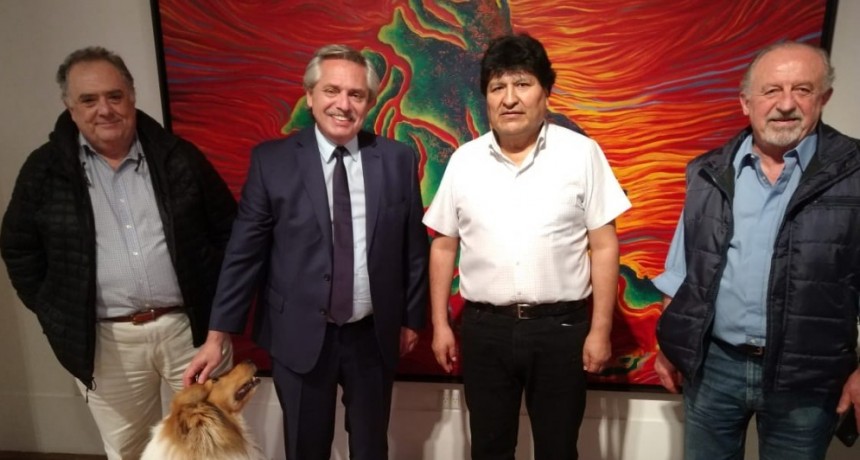 Con Evo Morales nos juntamos para festejar; fue una reunión de amigos