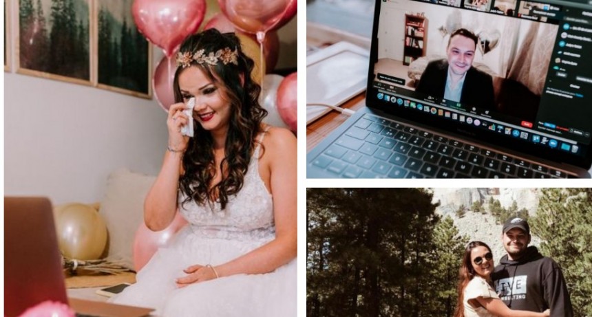 Se realizó el primer casamiento binacional por Zoom