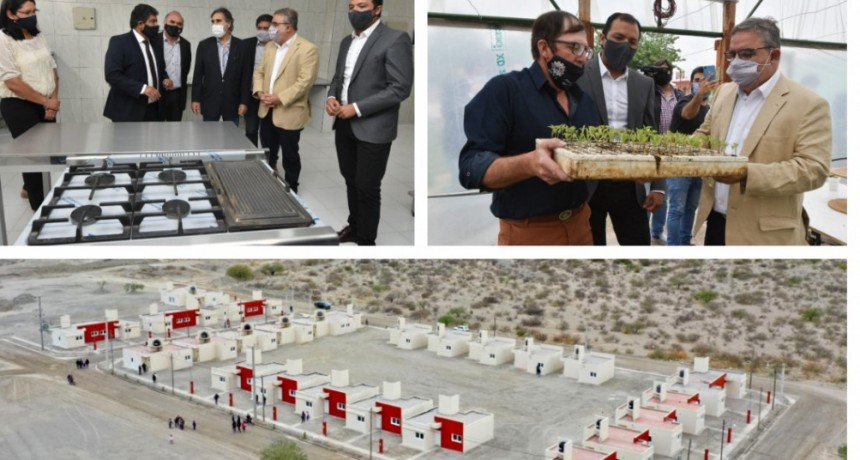 Jalil y el equipo de Gobierno entregaron viviendas e inauguraron obras en Santa María 