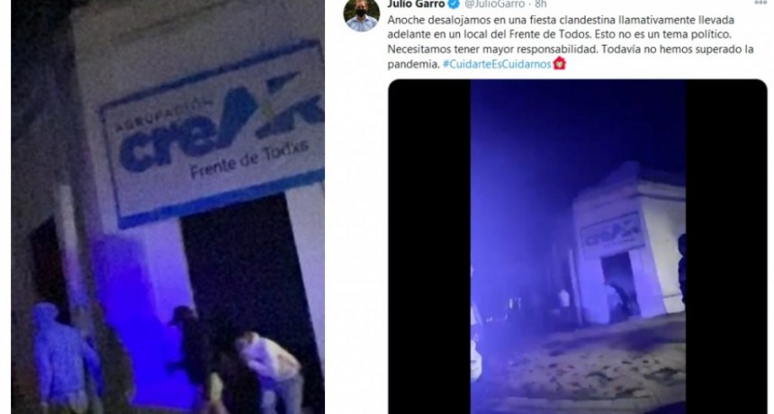 Militantes kirchneristas hicieron una fiesta clandestina y con barra libre en una unidad básica