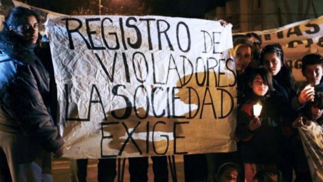 Primer paso para el registro nacional de violadores 