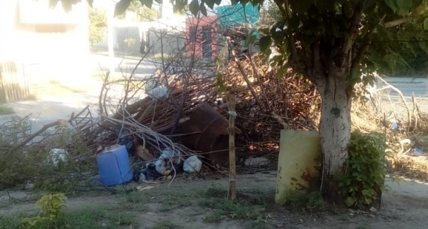 Denuncia a vecinos por la tira de basura y escombros 