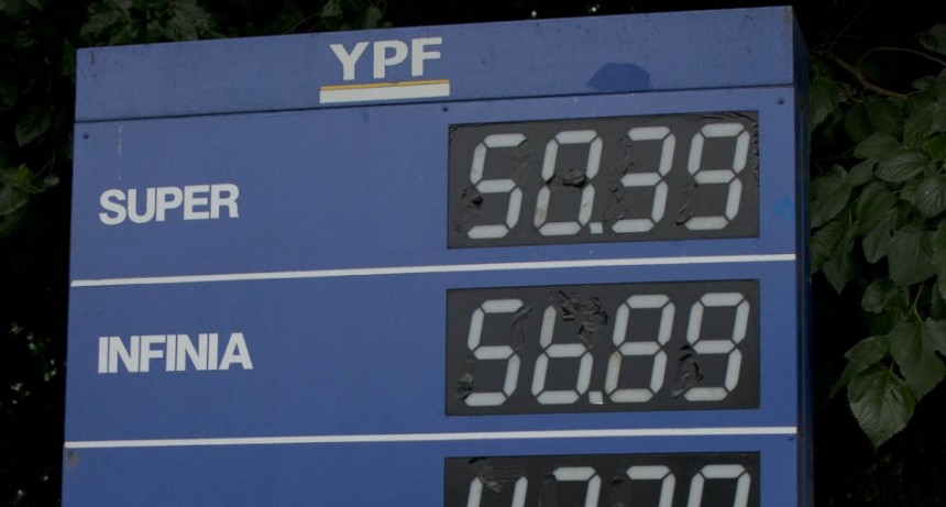 Nación autorizó el aumento de un 5 por ciento en los combustibles a partir de hoy