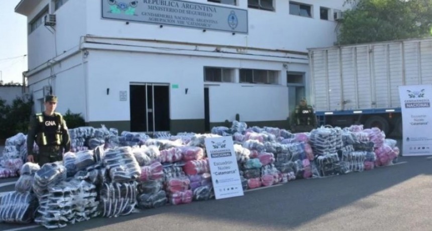 Gendarmería interceptó un cargamento de mercadería trucha valuado en más de $ 4 millones