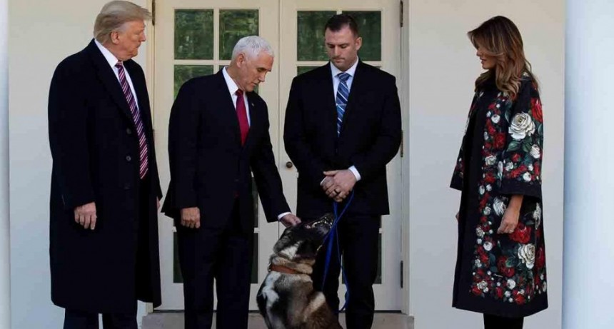 Donald Trump recibió en la Casa Blanca a Conan, el perro que acorraló al líder de ISIS