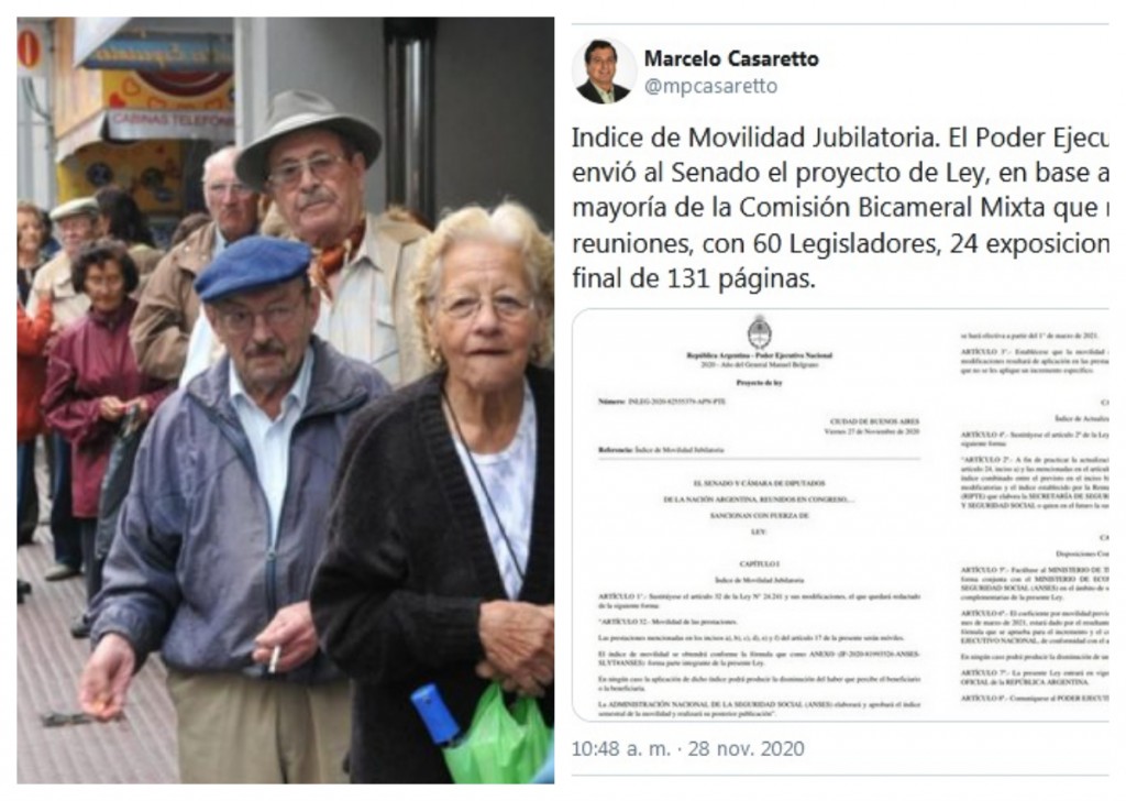 Jubilados: el primer ajuste del nuevo sistema descontará el aumento de diciembre