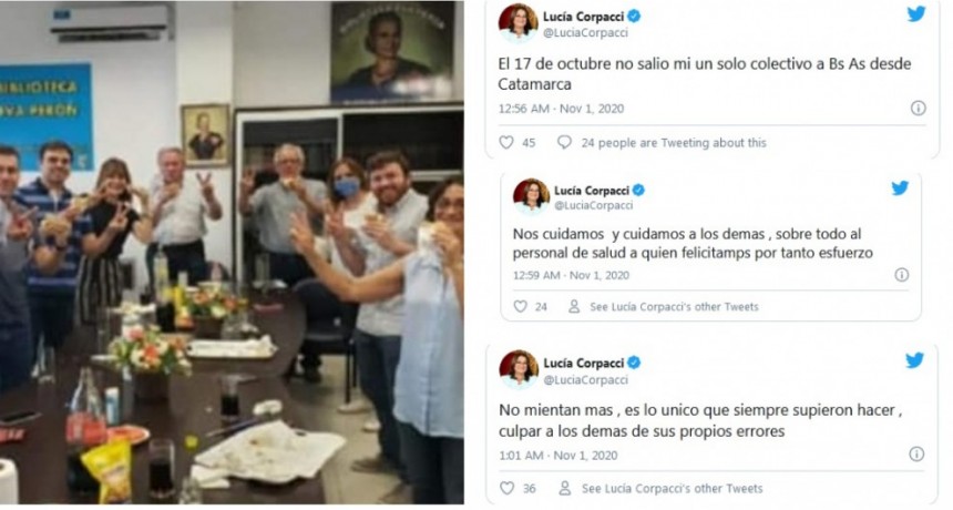 Corpacci desmiente que por el día de la Lealtad salieron colectivos con militantes a Buenos Aires