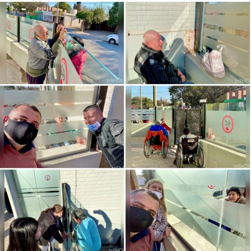 Cuatro abuelos y una asistente geriátrica del CELINA con covid-19