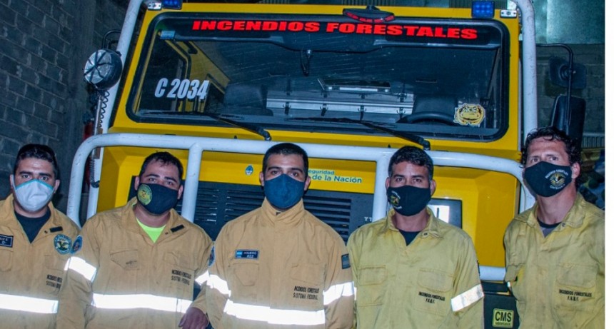 Colaboración de Catamarca en los incendios forestales de Jujuy 