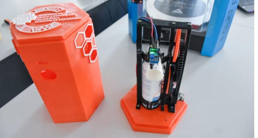 Ciencia e Innovación Tecnológica trabaja en un dispensador de alcohol automático