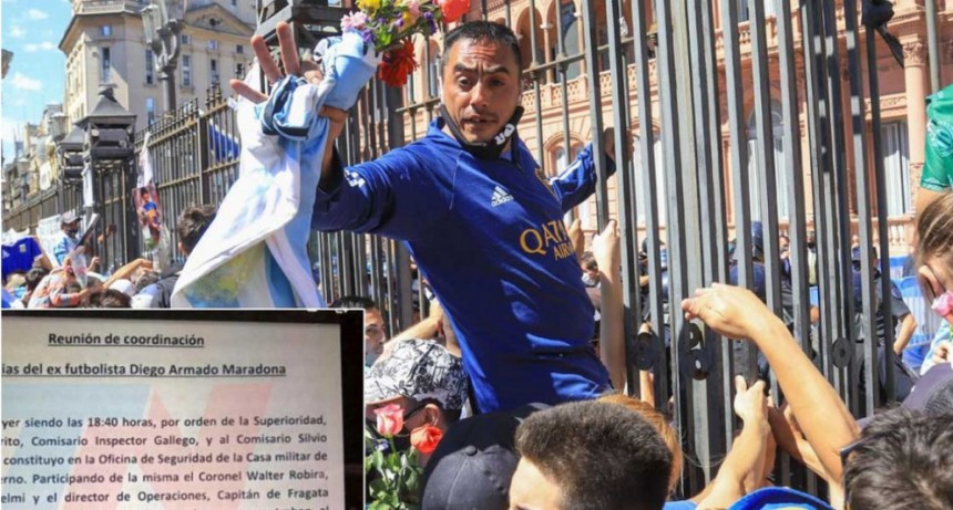 La muerte de Diego Maradona: Un documento prueba que el Gobierno dio la orden que desató el caos en el velorio de Maradona