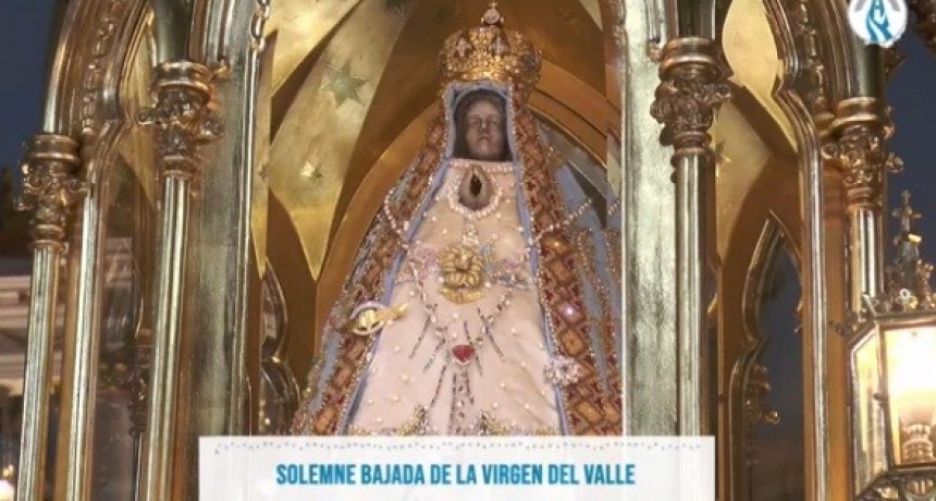 Sin la presencia de fieles, se llevó a cabo la Solemne Bajada de la Virgen del Valle