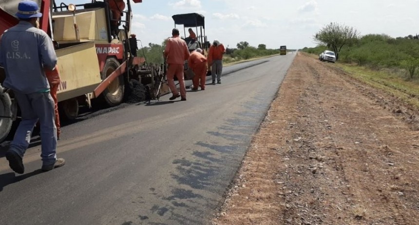 Continúa la repavimentación de Ruta Nacional 60, camino a Córdoba