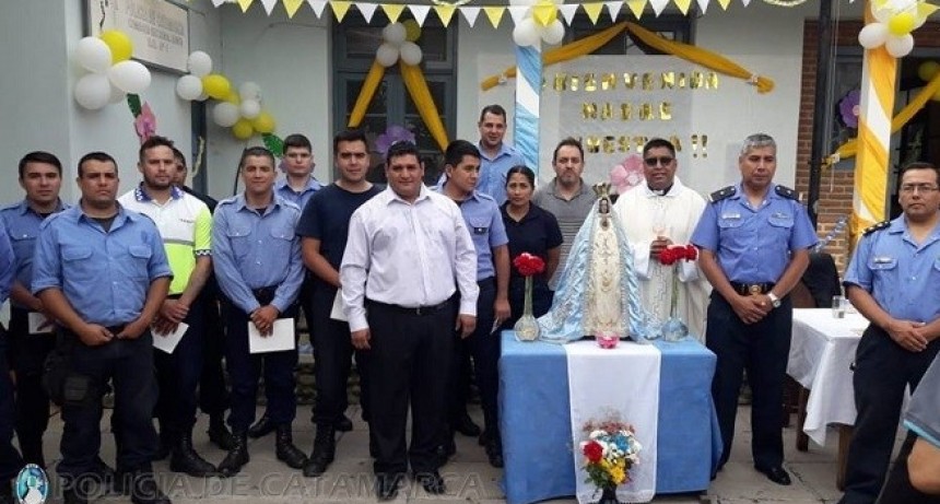 Finaliz&oacute; la visita de la Virgen del Valle a las dependencias policiales