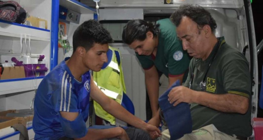 Exitoso operativo tras el rescate de un joven en La Aguada