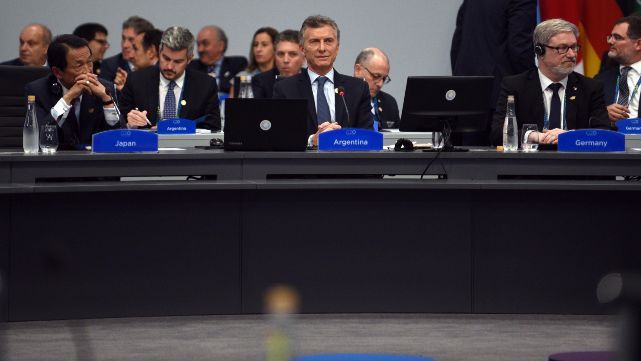 Macri:"El G20 es un gesto de apoyo al pa&iacute;s despu&eacute;s de tantos a&ntilde;os de aislamiento"    