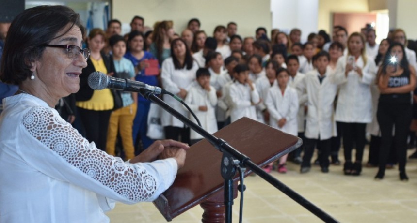 Corpacci inauguró la última escuela de su gestión