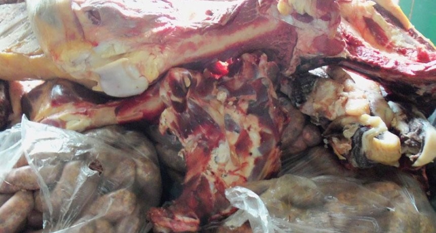 Secuestran 80 kg. de carne vacuna